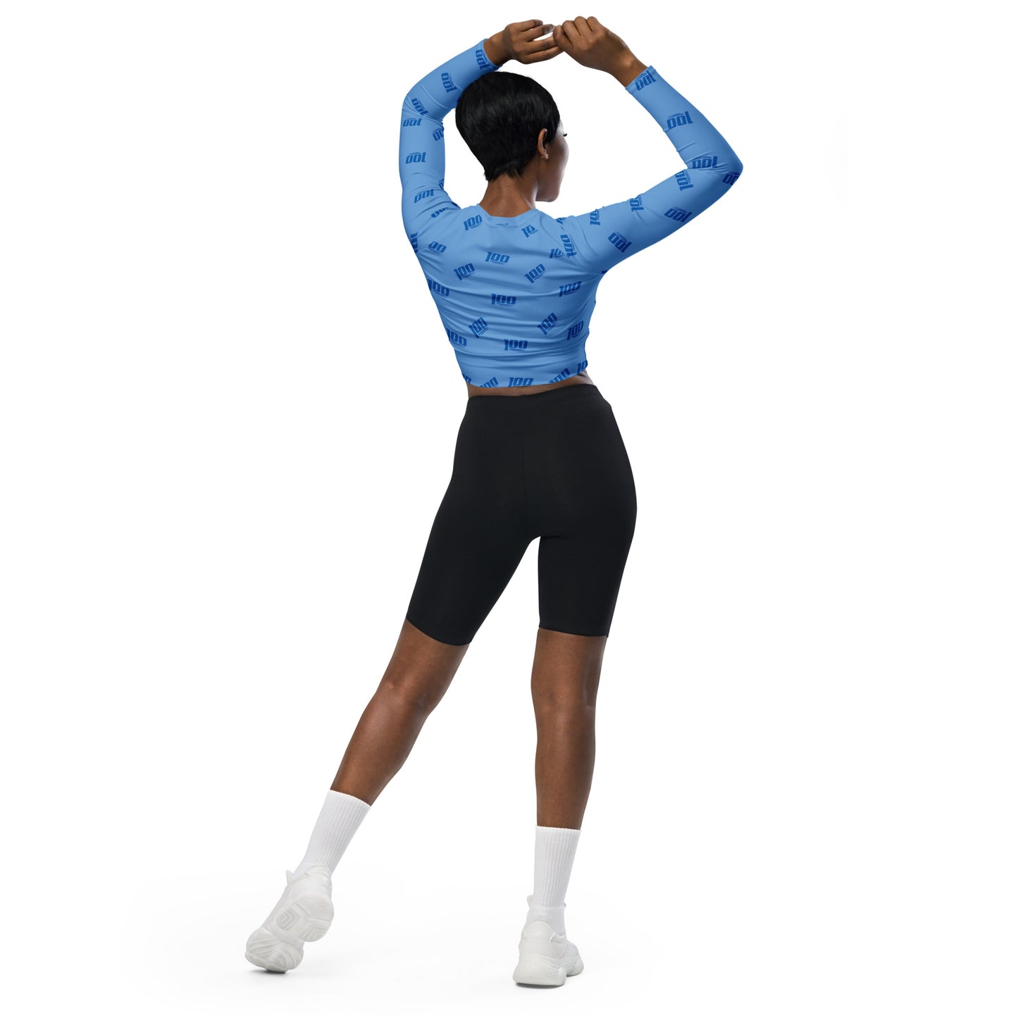 100 Recycled Long-Sleeve Crop Top
