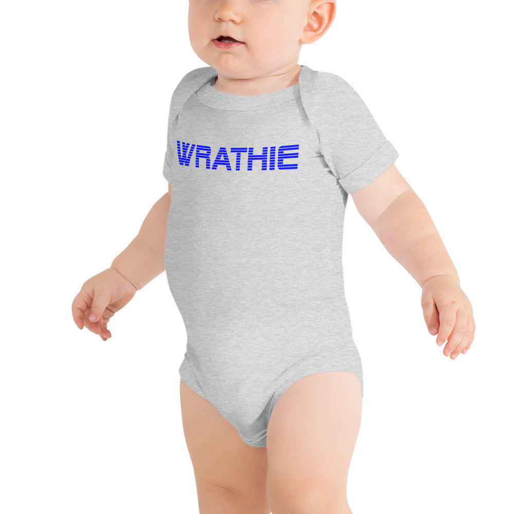 WRATHIE Baby Short Sleeve One Piece (Blue Logo)