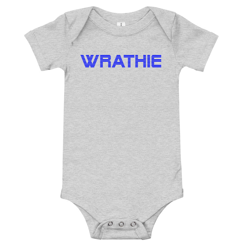 WRATHIE Baby Short Sleeve One Piece (Blue Logo)