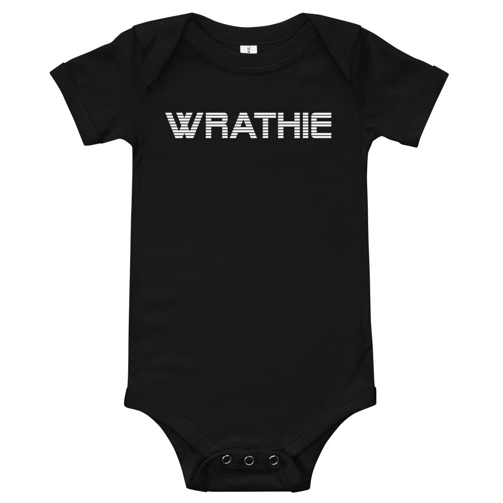 WRATHIE Baby Short Sleeve One Piece (White Logo)