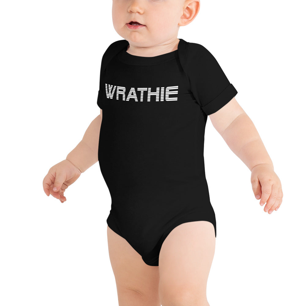 WRATHIE Baby Short Sleeve One Piece (White Logo)