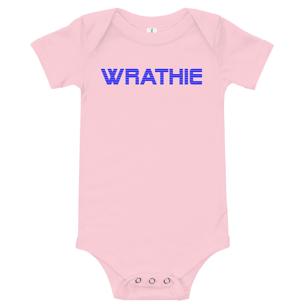 WRATHIE Baby Short Sleeve One Piece (Blue Logo)