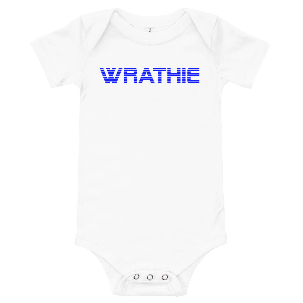 WRATHIE Baby Short Sleeve One Piece (Blue Logo)