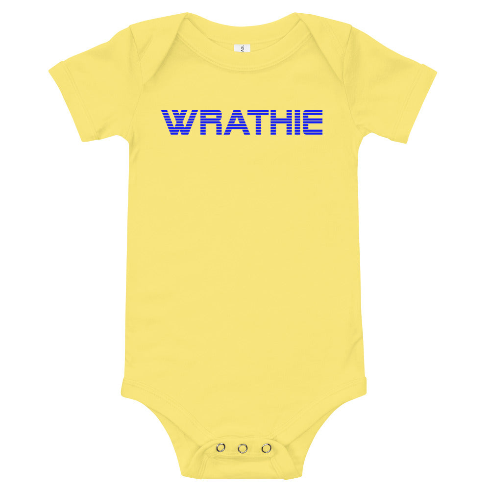 WRATHIE Baby Short Sleeve One Piece (Blue Logo)