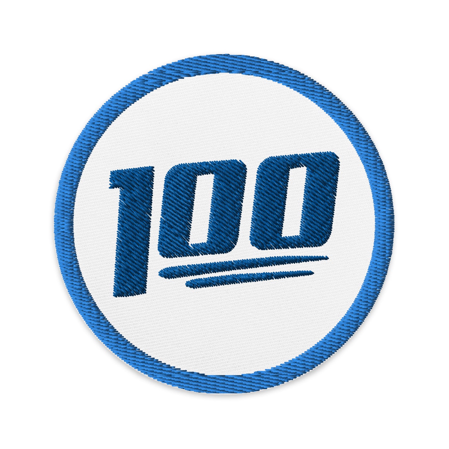 100 Logo Embroidered Patch