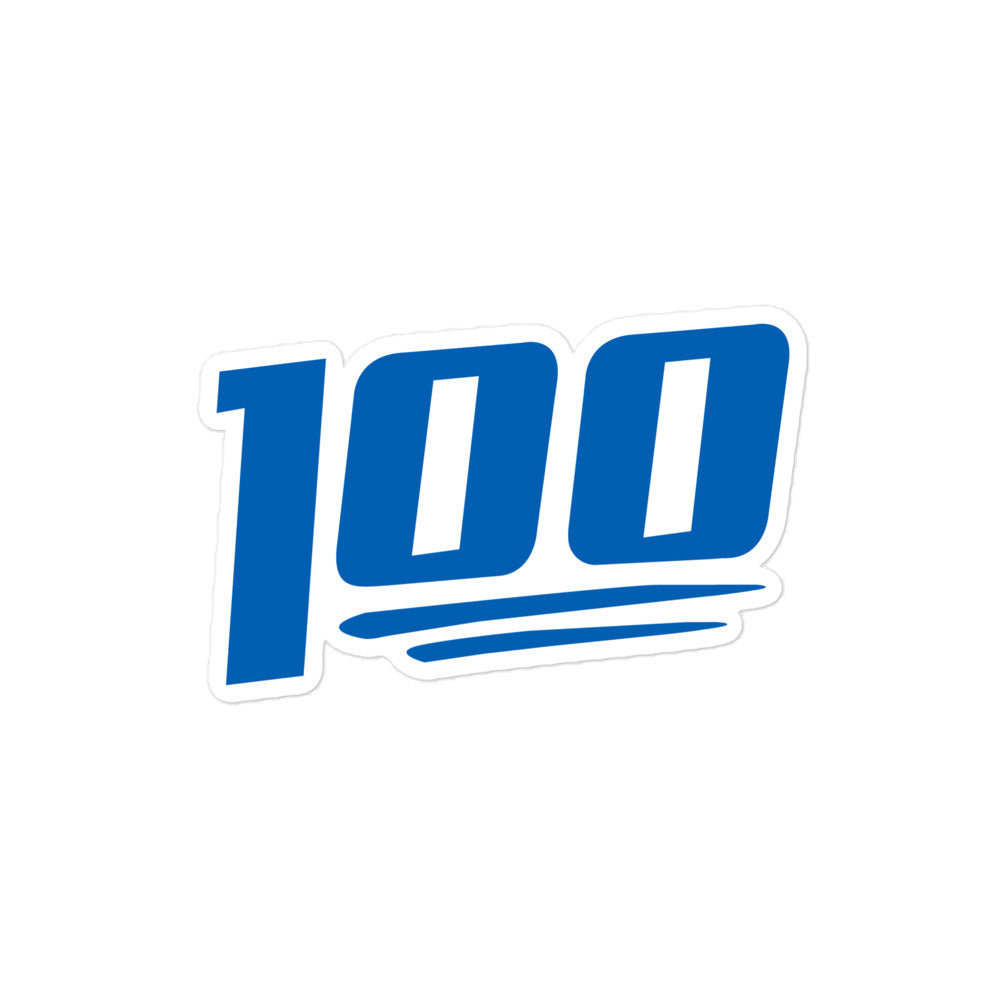 100 Logo Sticker