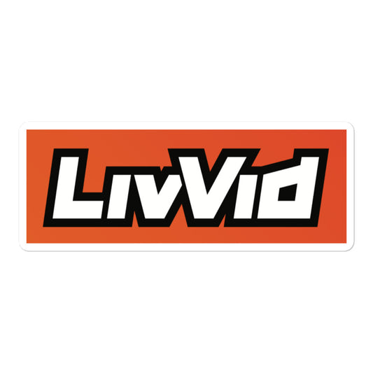 LivVid Logo Sticker