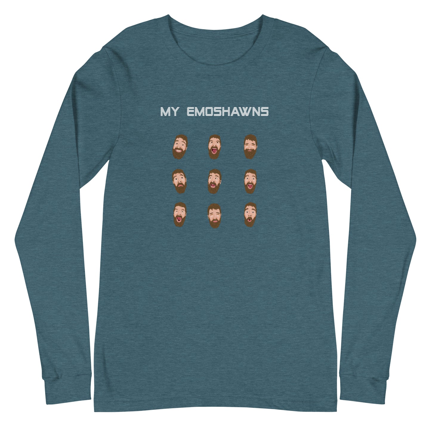 MY EMOSHAWNS Unisex Long Sleeve Tee (White Text)