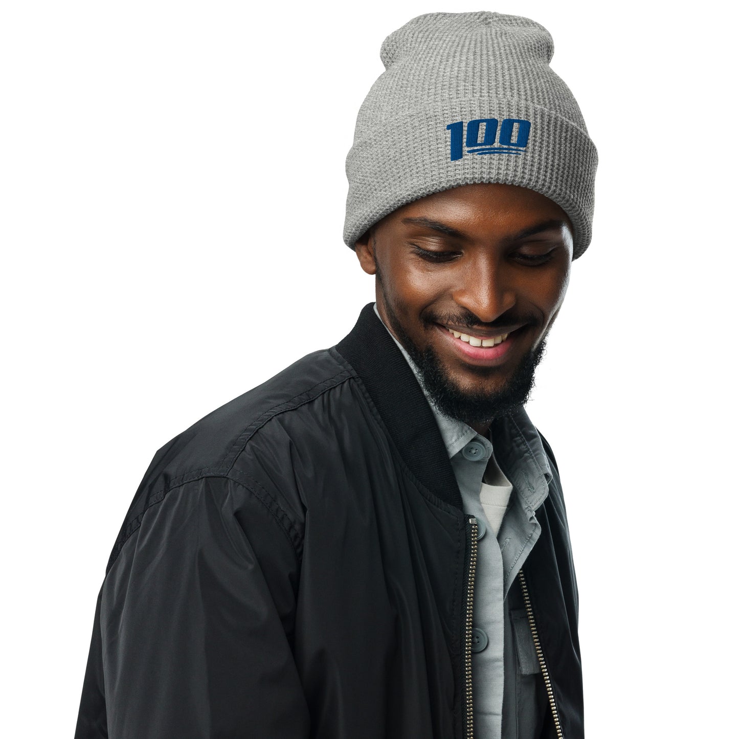 100 Logo Waffle Beanie