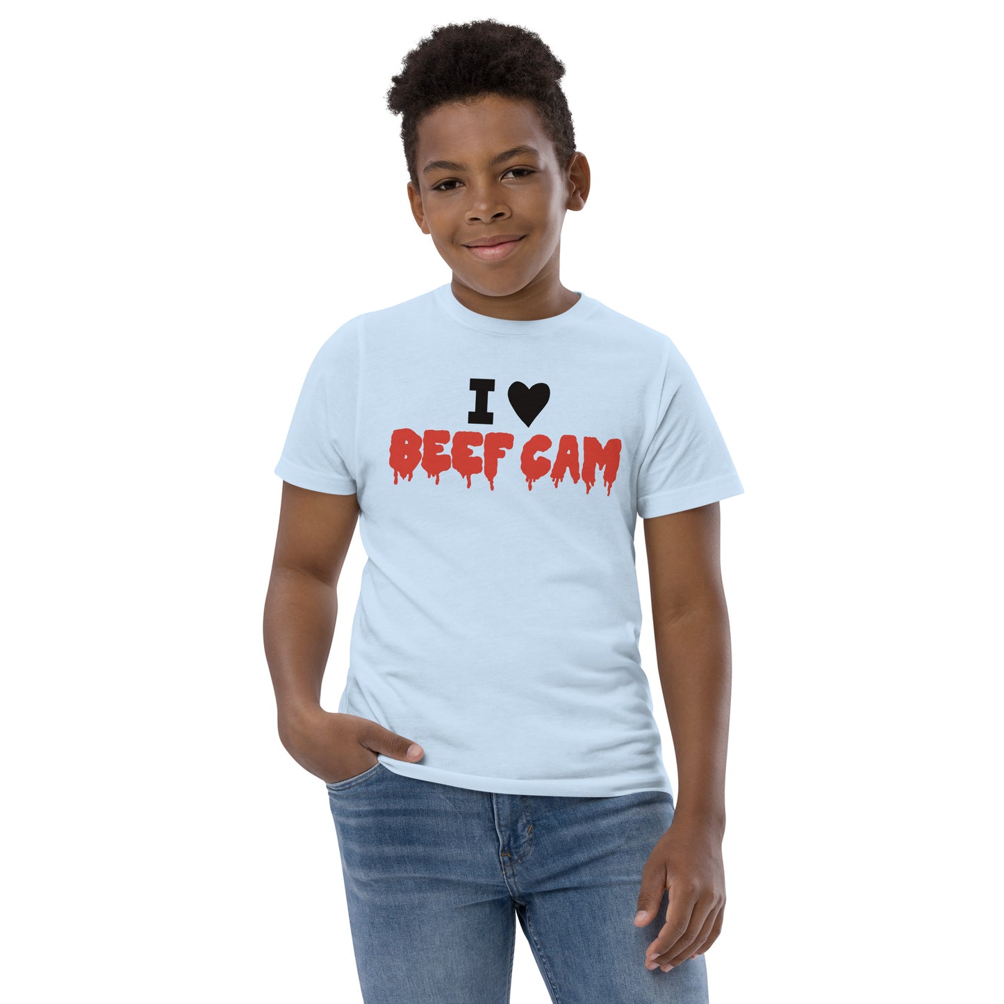 I ❤️ BEEF CAM Youth Jersey T-Shirt