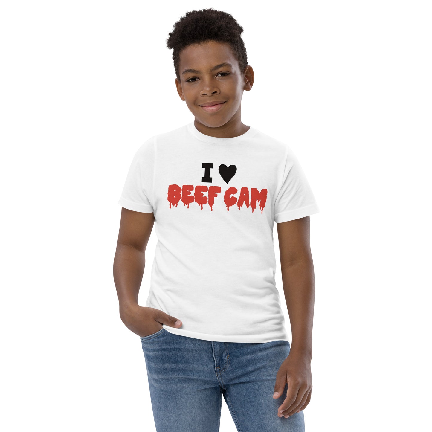 I ❤️ BEEF CAM Youth Jersey T-Shirt