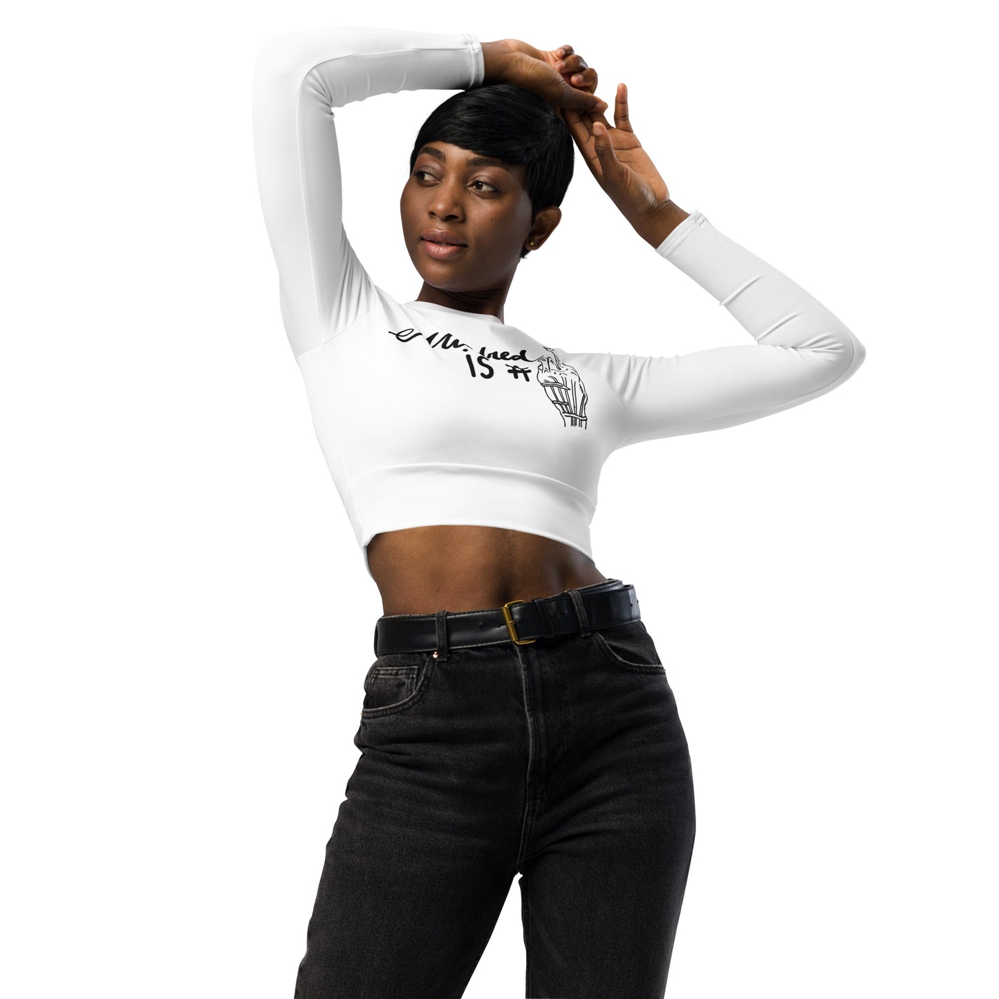Mildred is #1 Recycled Long-Sleeve Crop Top