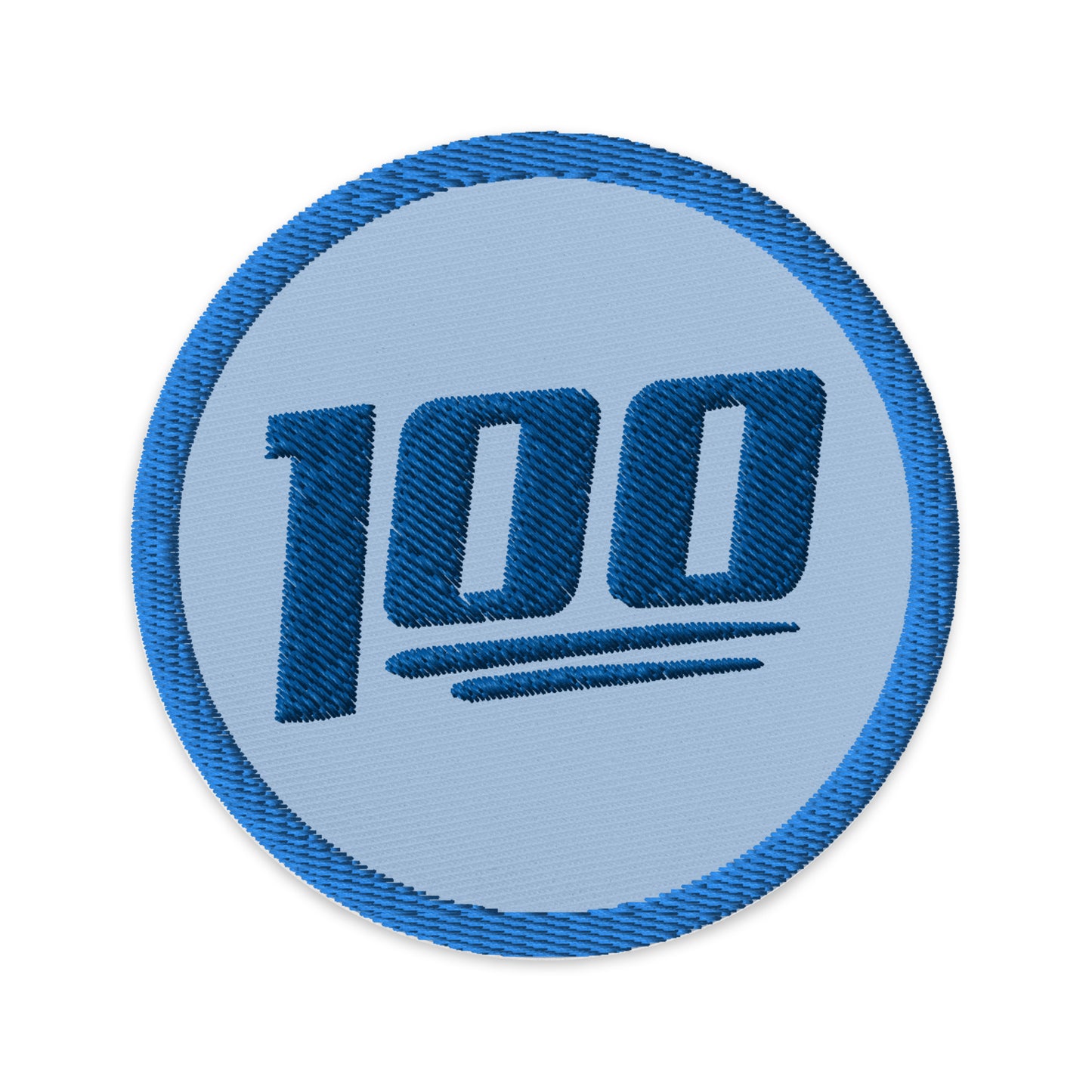100 Logo Embroidered Patch