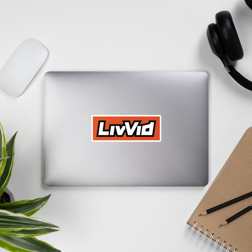 LivVid Logo Sticker